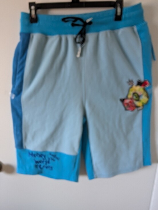 civilized Other - Light Blue Civilized Street Wear Shorts with Bright Blue Accents